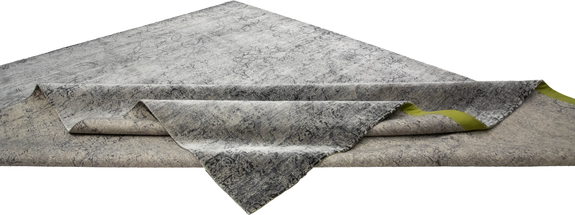 W 9.1 L 12 Modern Wool And Silk Blend Hand-Woven All-Over Design - 62298