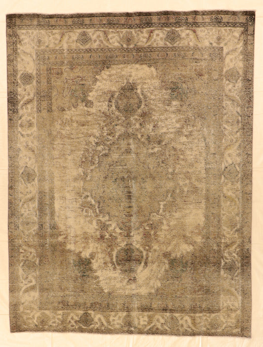 W 8.1 L 10.7 Traditional 100% Wool Hand-Knotted Pile Rug - 62313