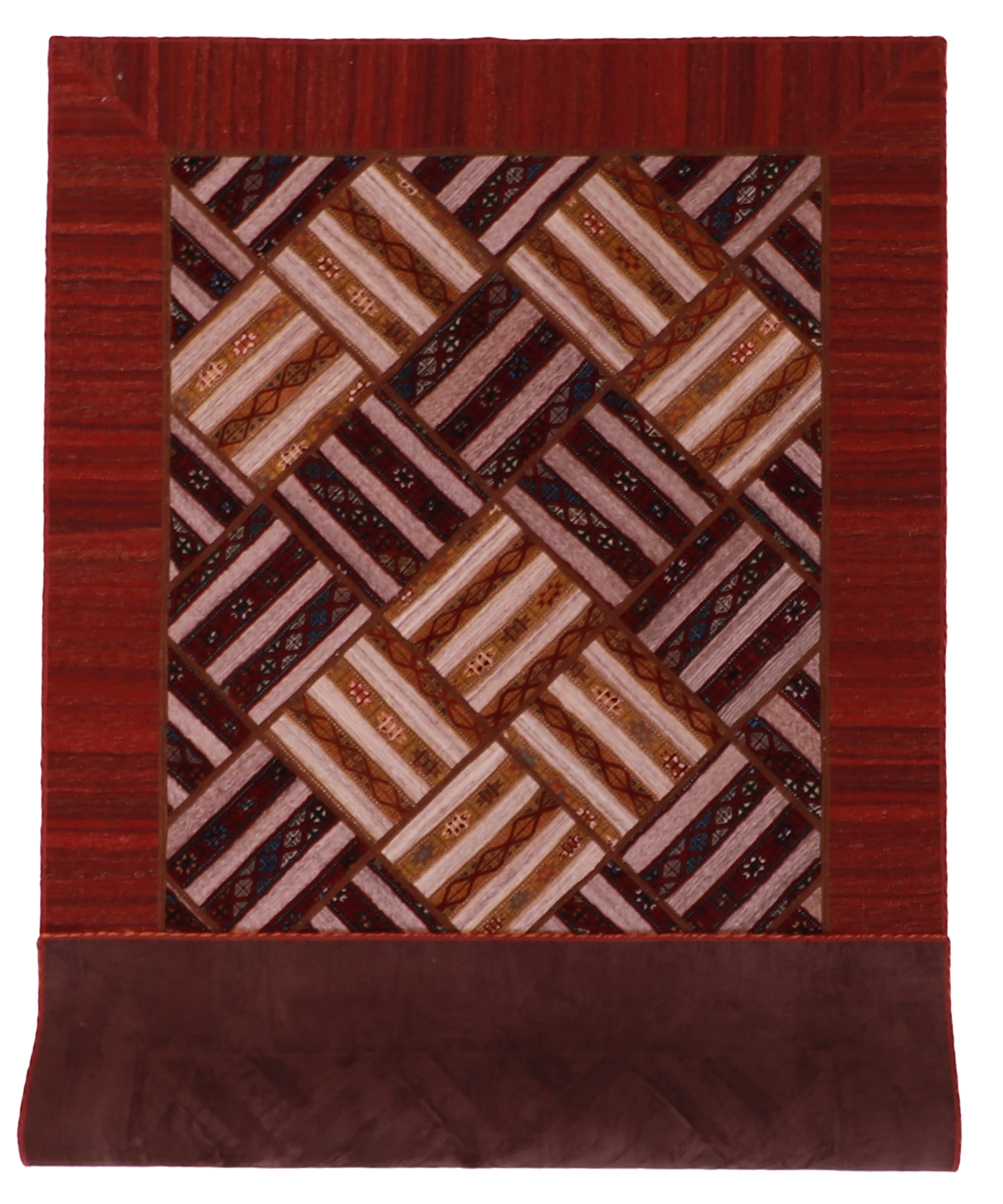 W 5.3 L 8.3 Modern 100% Wool Handmade All Over Design - 62317