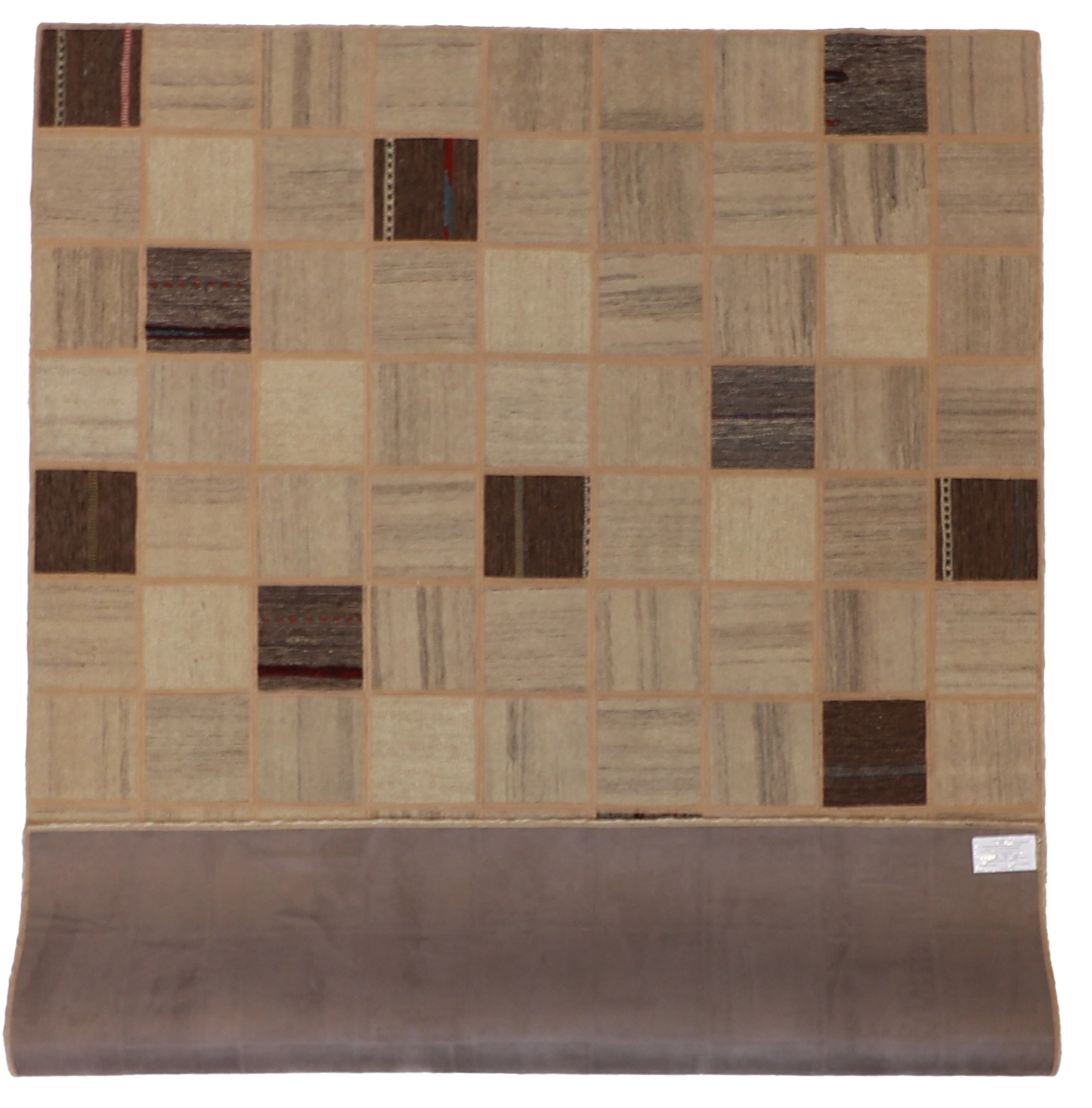 W 5.10 L 7.10 Modern 100% Wool Hand-Woven All-Over Design - 62323