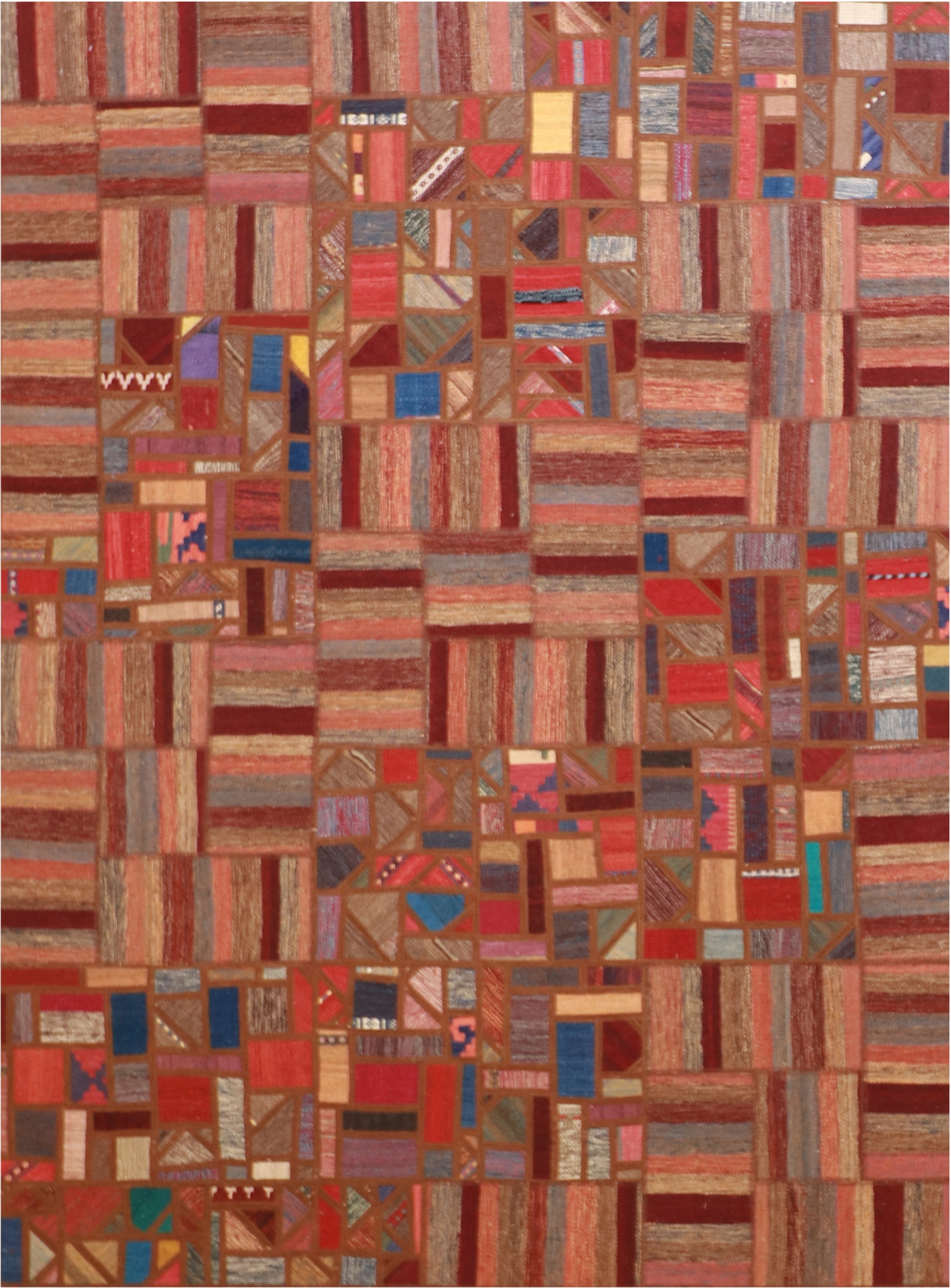 W 5.10 L 7.10 Modern 100% Wool Hand-Woven All-Over Design - 62326