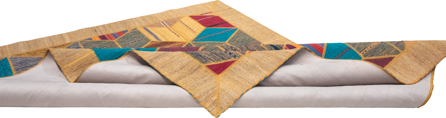 W 5.7 L 7.10 Modern 100% Wool Hand-Woven All-Over Design - 62329