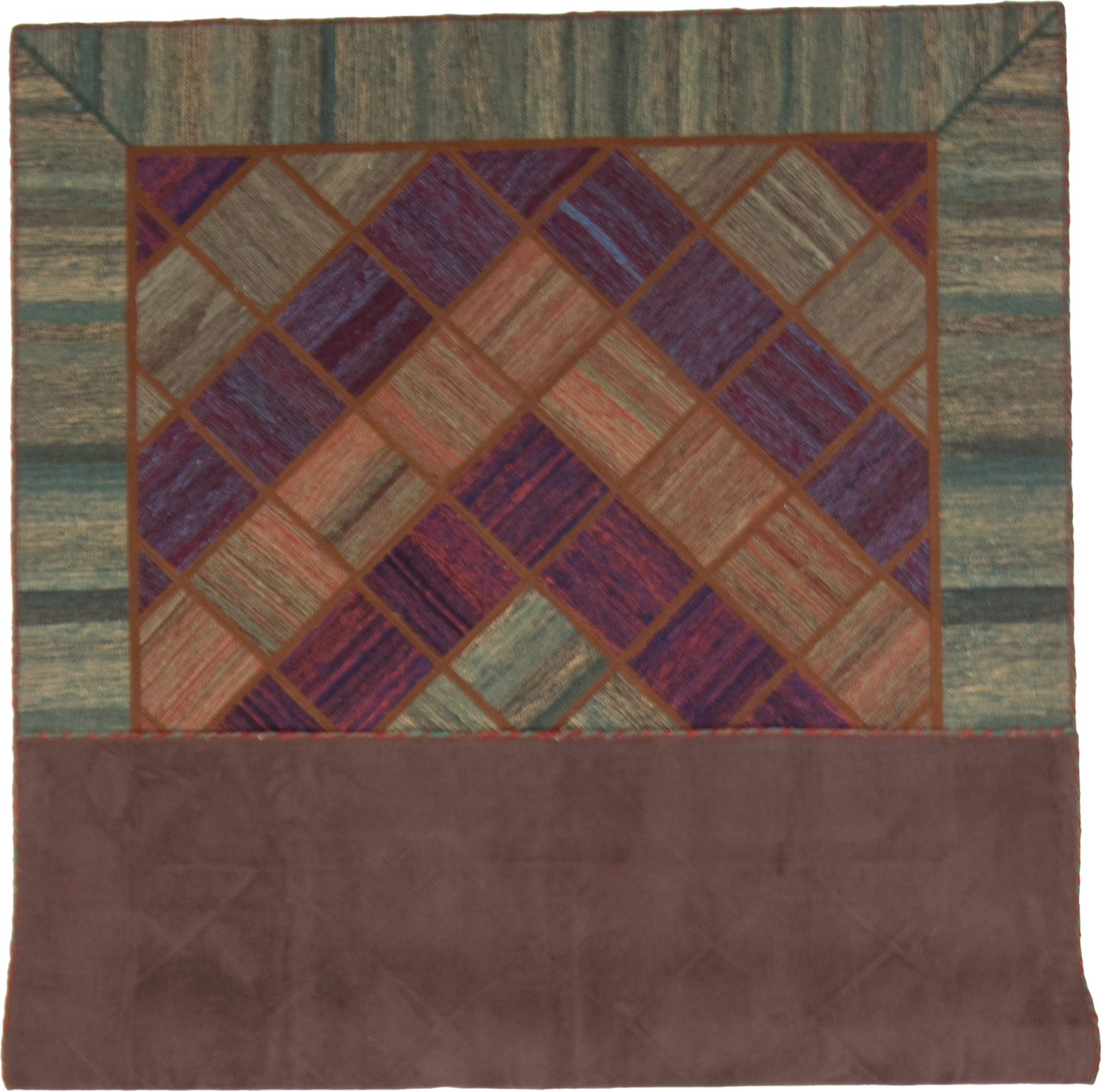 W 5.8 L 7.8 Modern 100% Wool Hand-Woven All-Over Design - 62331
