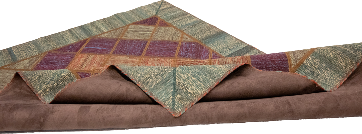 W 5.8 L 7.8 Modern 100% Wool Hand-Woven All-Over Design - 62331