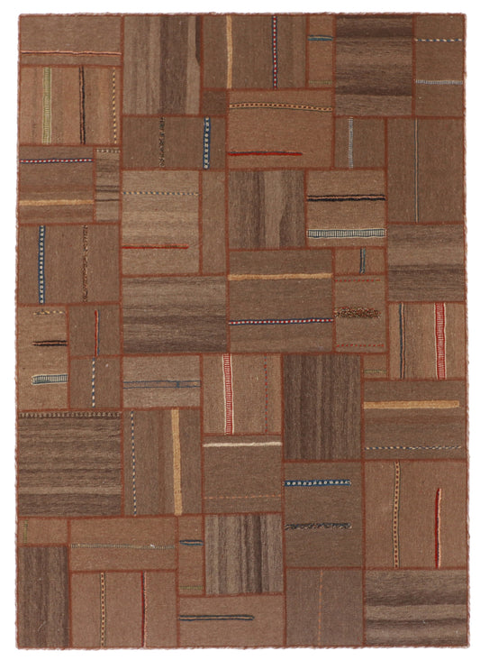W 5.6 L 7.9 Modern 100% Wool Handmade All Over Design - 62332