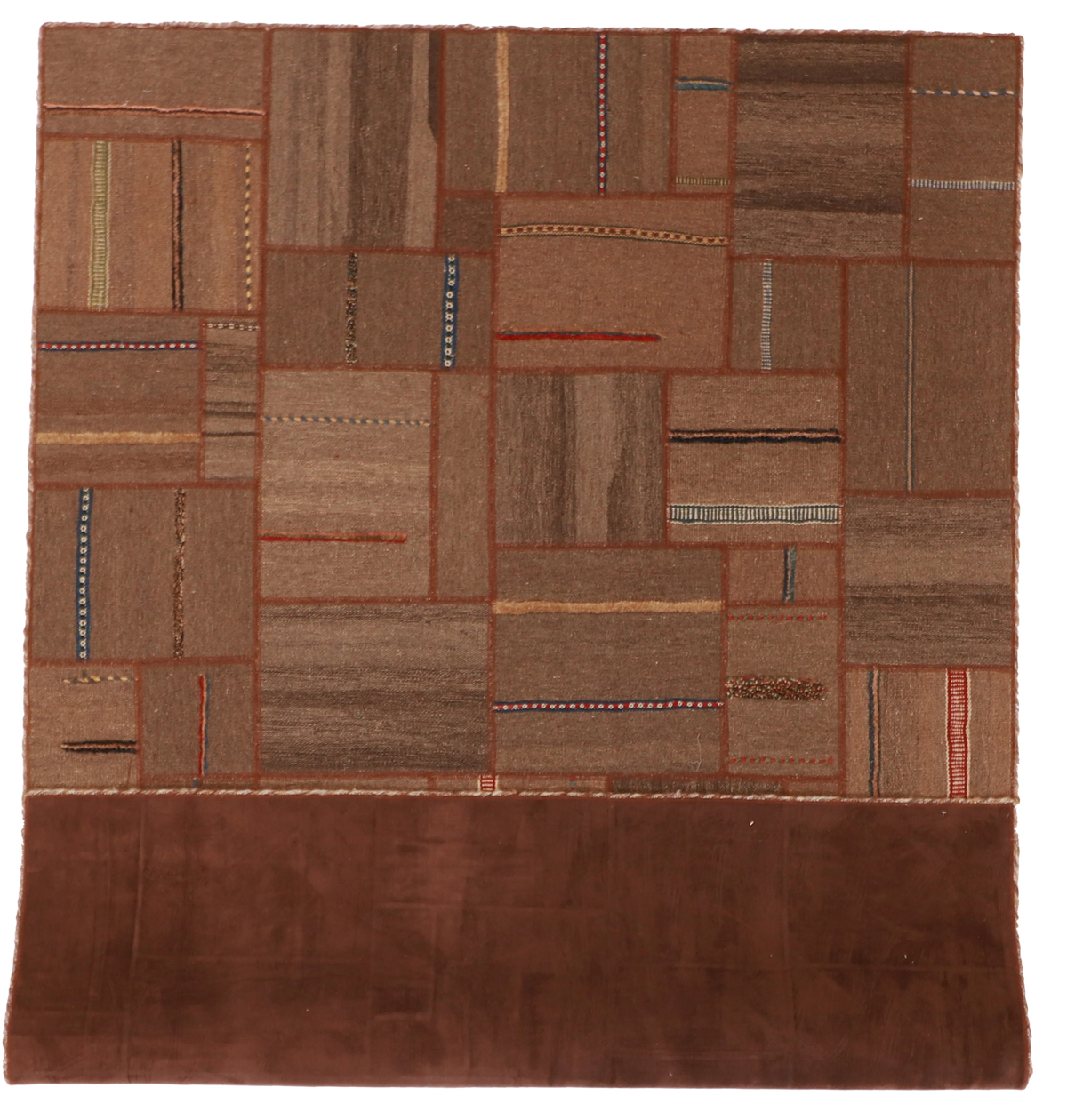 W 5.6 L 7.9 Modern 100% Wool Hand-Woven All-Over Design- 62332