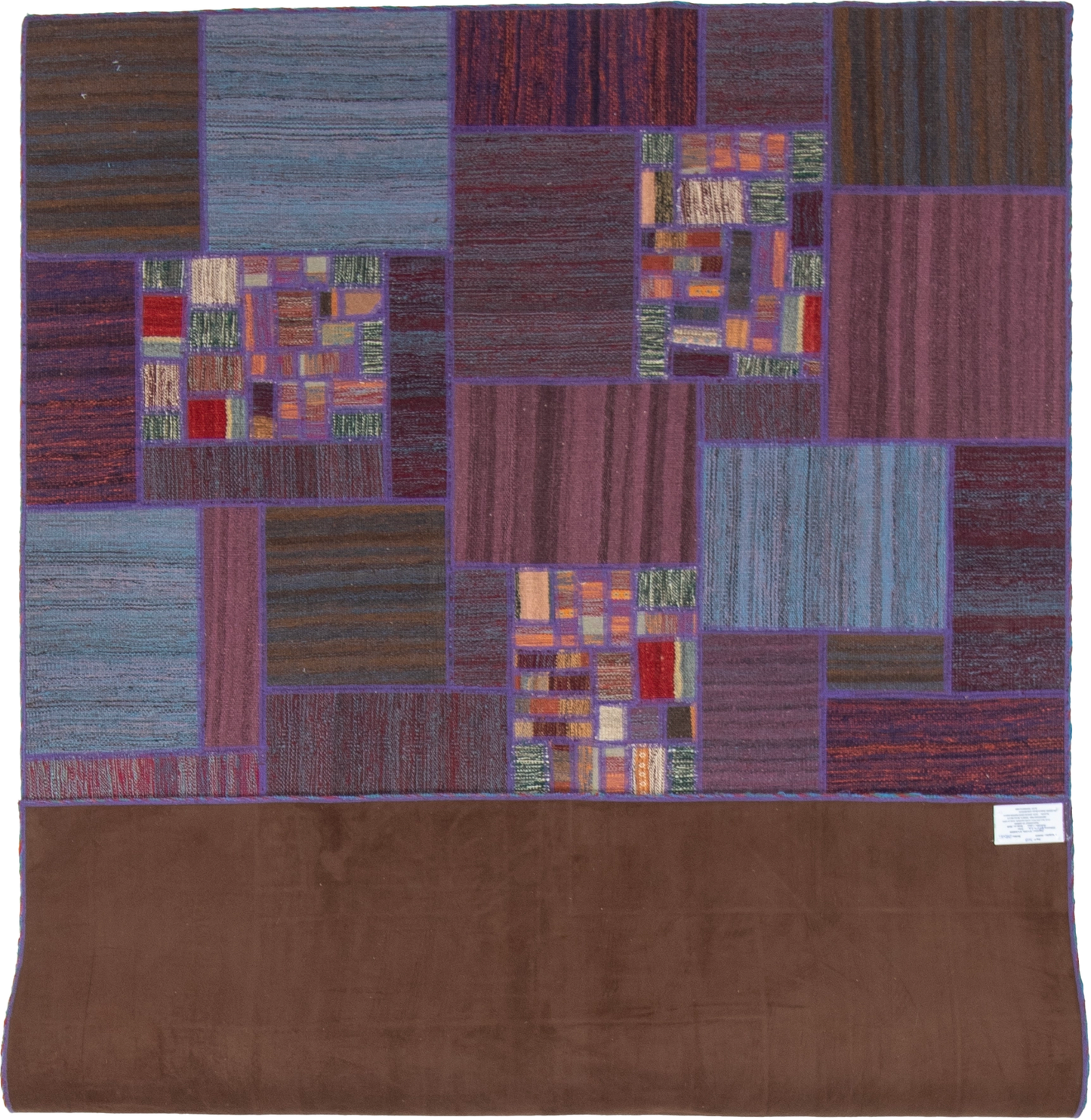 W 5.6 L 7.10 Modern 100% Wool Hand-Woven All-Over Design - 62333