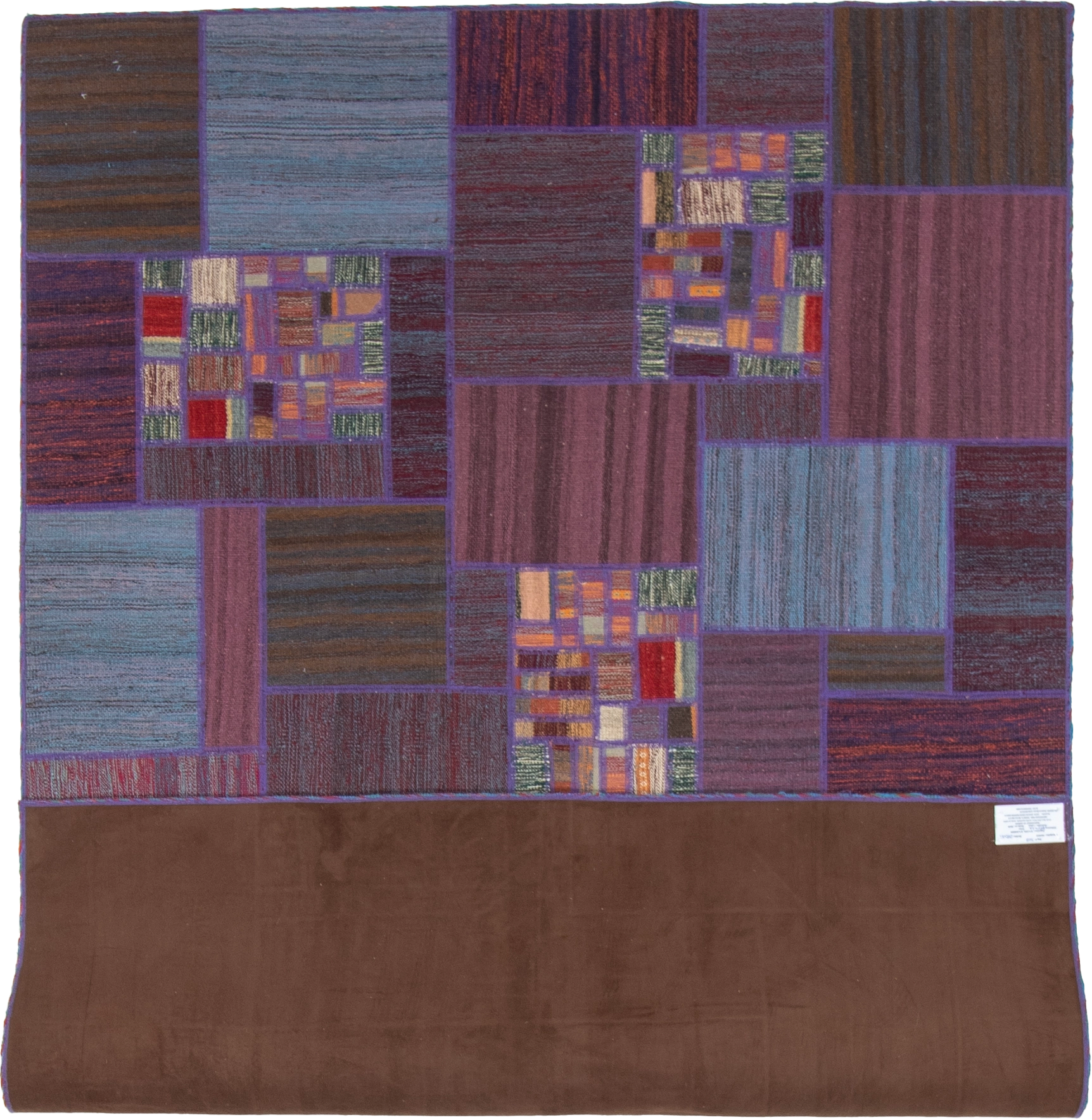 W 5.6 L 7.10 Modern 100% Wool Hand-Woven All-Over Design - 62333