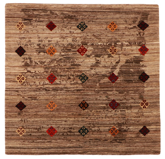 5 x 4.10 - Qashqai Wool Traditional Rectangle - Finest Hand-Knotted Quality Wool — 62353