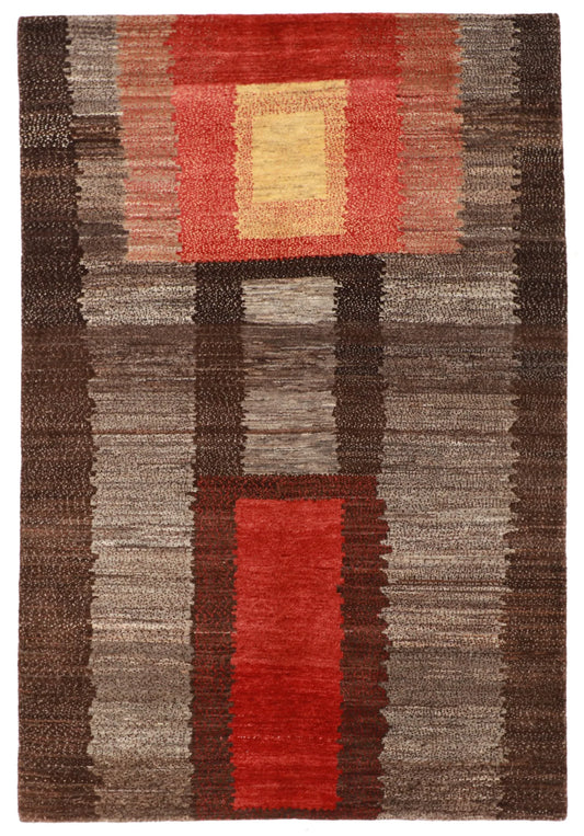 5.3 x 7.10 - Qashqai Wool Transitional Rectangle - Finest Hand-Knotted Quality Wool — 62378