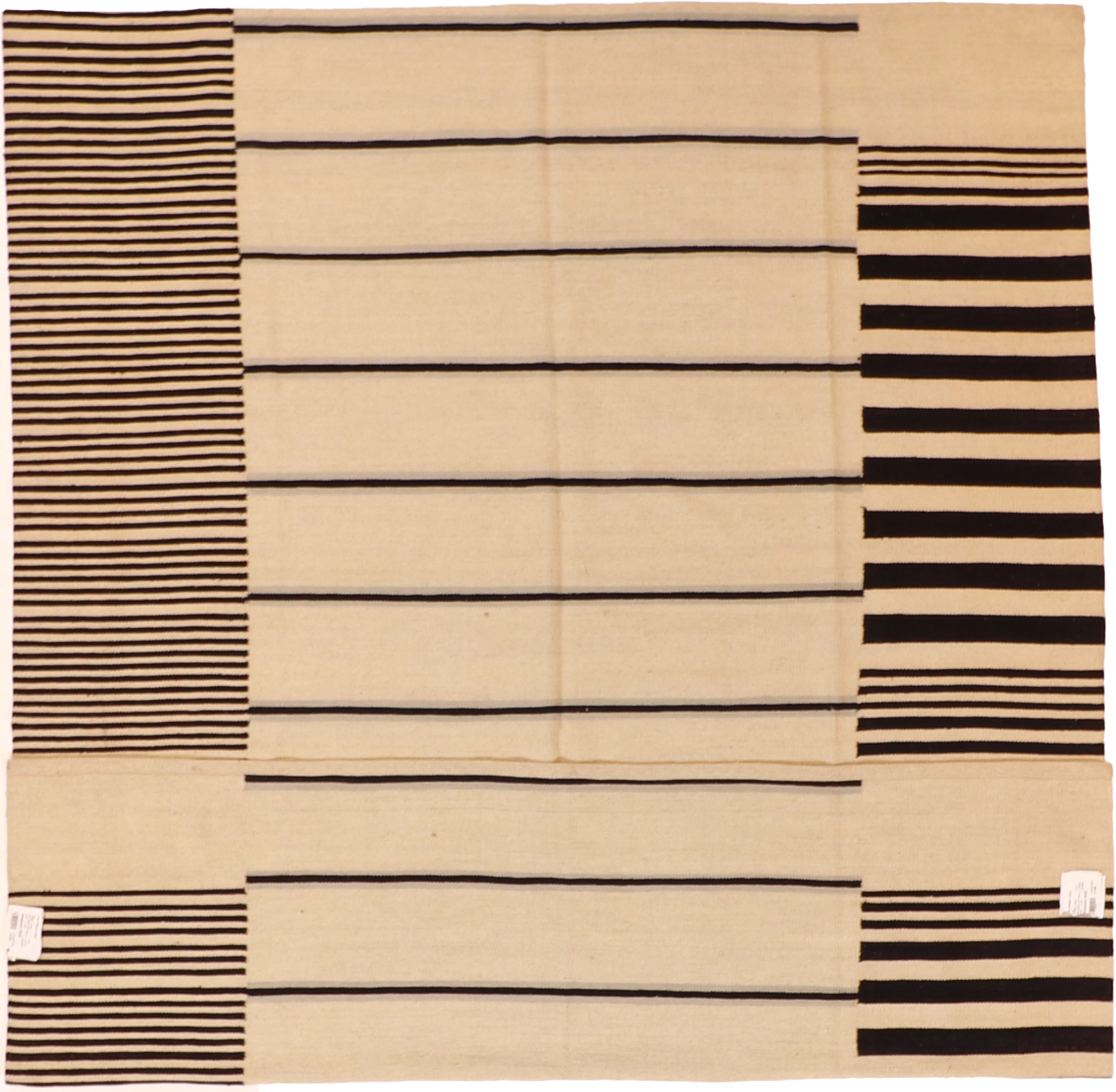 W 7.2 L 9.1 Kilim 100% Wool Hand-Woven All-Over Design - 62428