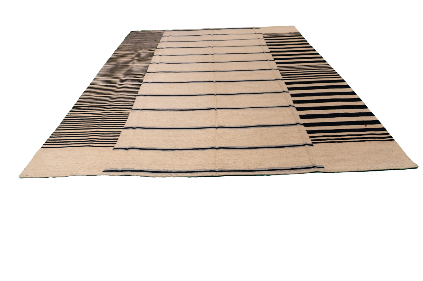 W 7.2 - L 9.1 - Kilim Fine/Wool All Over Rectangle - Finest Hand-Made Quality Wool - 62428