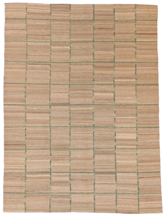 6.10 x 9.3 - Kilim Fine/Wool All Over Rectangle - Finest Hand-Made Quality Wool — 62429