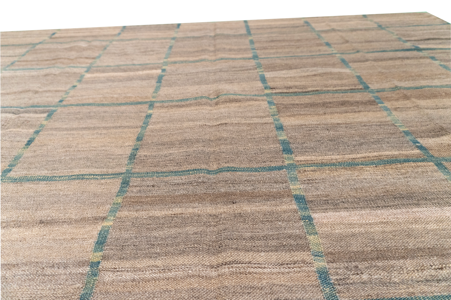 W 6.10 - L 9.3 - Kilim Fine/Wool All Over Rectangle - Finest Hand-Made Quality Wool - 62429