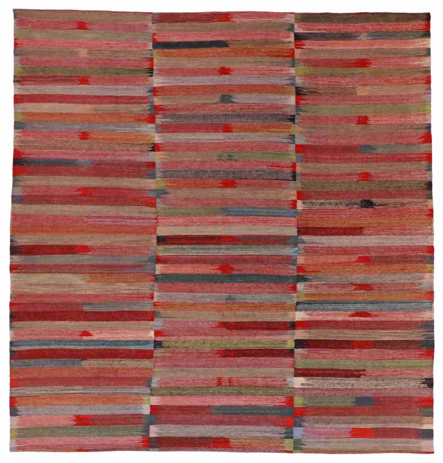 8.10 x 9.3 - Kilim Fine/Wool All Over Rectangle - Finest Hand-Made Quality Wool — 62436