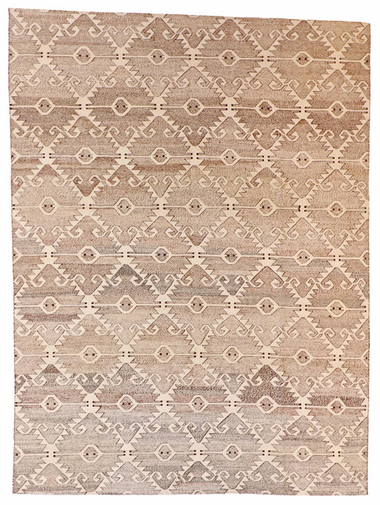 8.1 x 11 - Kilim Fine/Wool All Over Rectangle - Finest Hand-Made Quality Wool — 62441