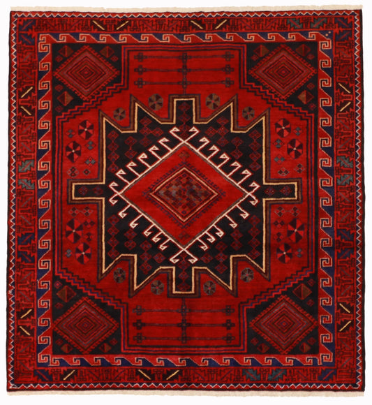5x7 - Lori Fine/Wool All Over Rectangle - Hand Knotted Rug — 62450