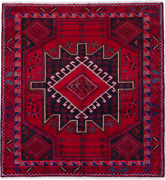 W 5.7 L 6 Lori 100% Wool Hand-Woven All-Over Design - 62450