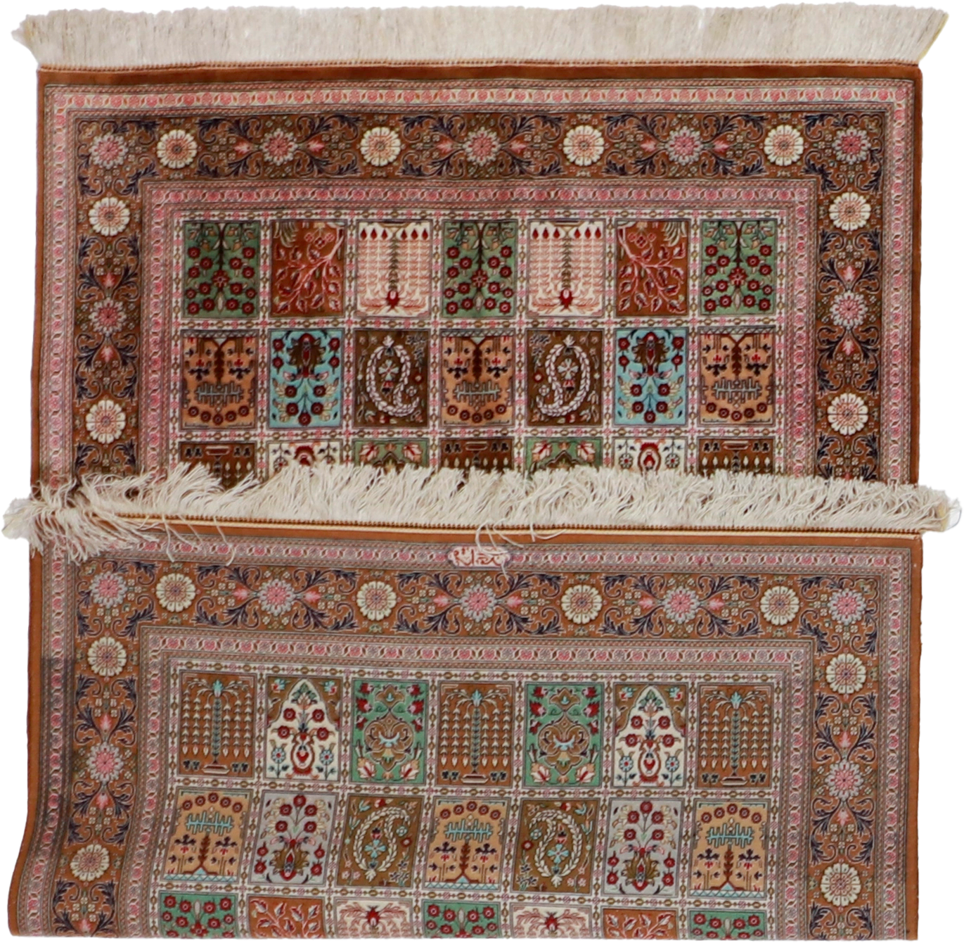 W 3 L 5 Qum 100% Silk Hand-Woven Garden Of Heaven Design - 62494