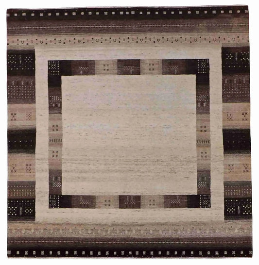 6.7 x 6.10 - Lori Baft Wool Contemporary Rectangle - Finest Hand-Knotted Quality Wool — 62503