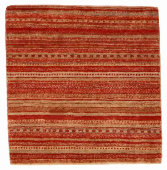 W 2.7 - L 2.8 - Gabbeh Wool All Over Square - Finest Hand-Knotted Quality Wool - 62563