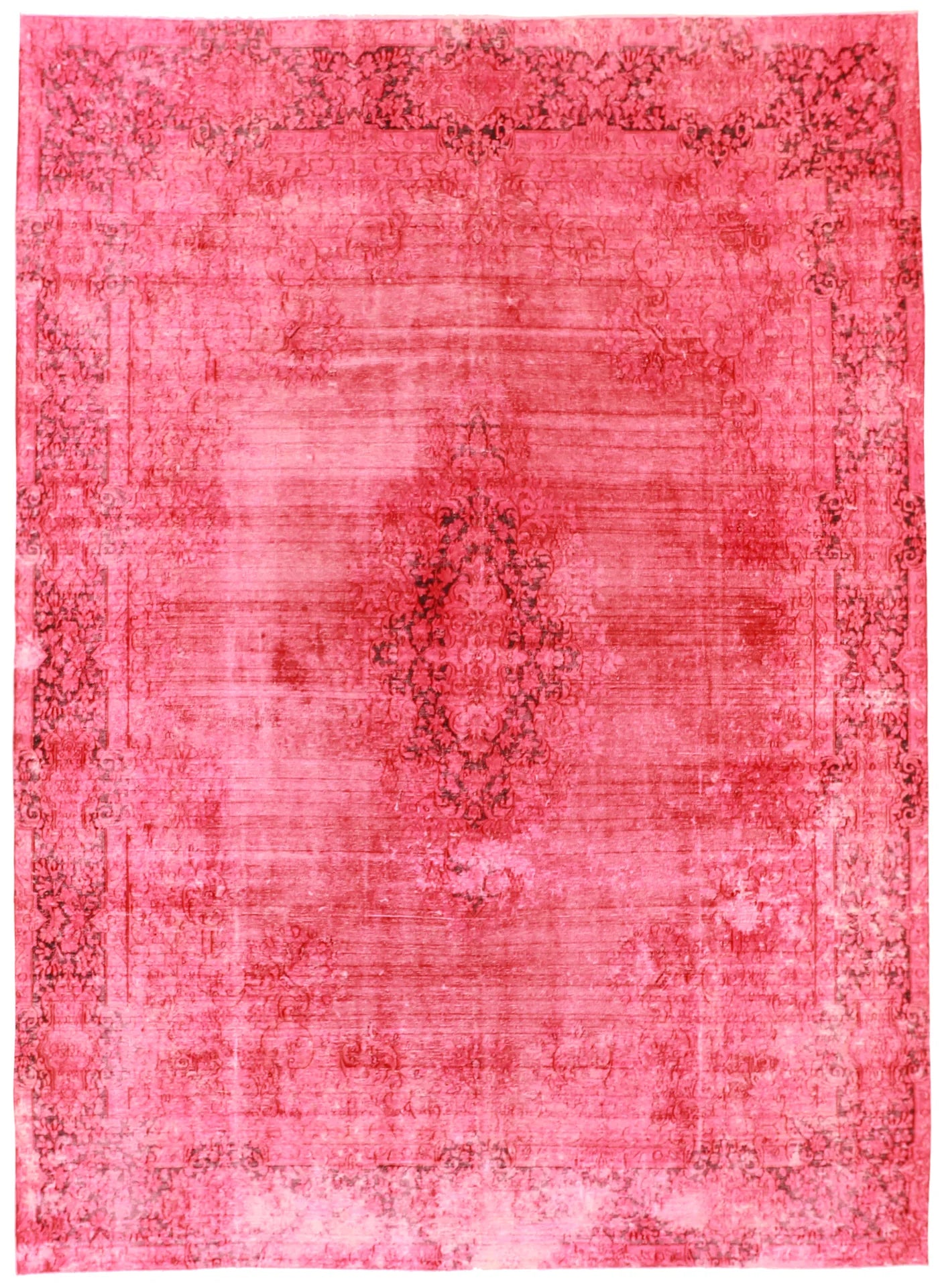 9.6 x 13 - Vintage Fine/Wool All Over Rectangle - Finest Hand-Knotted Quality Wool — 62566