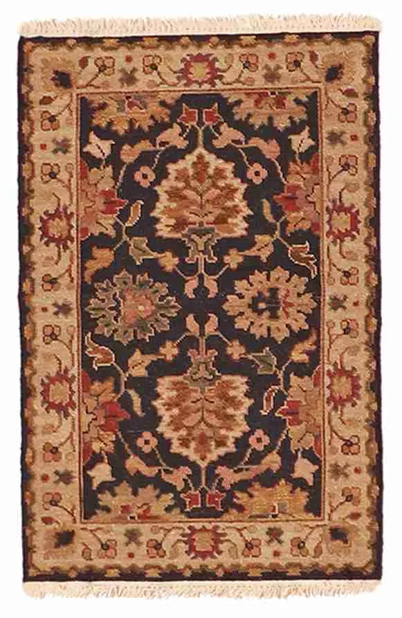 2 x 3 - Serapie Fine/Wool All Over Rectangle - Finest Hand-Knotted Quality — 62614