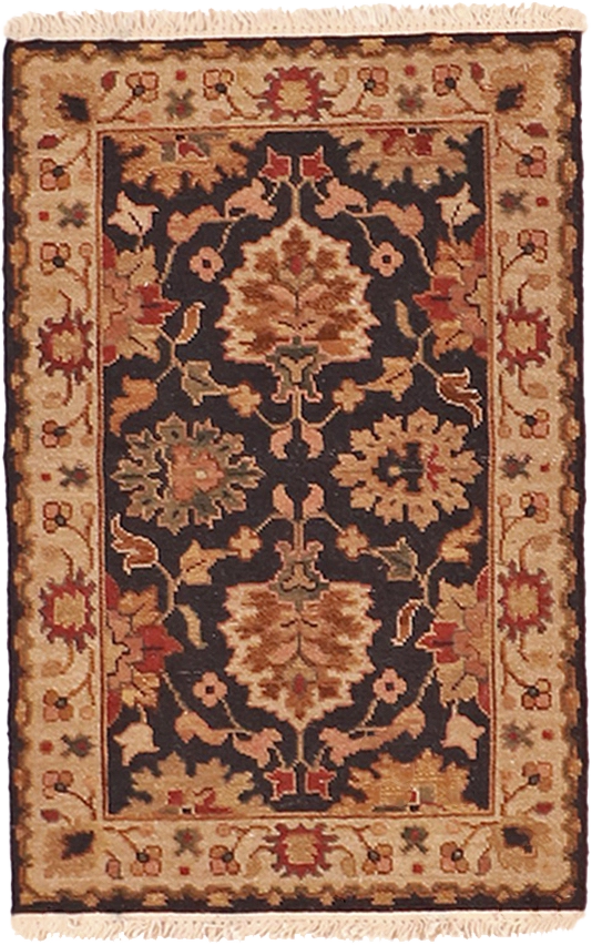 W 2 L 3 Serapie 100% Wool Hand-Woven All-Over Design - 62614