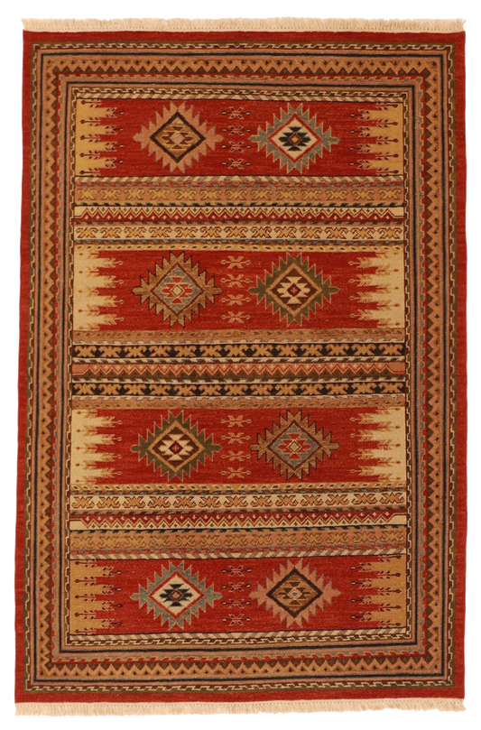 W 5 L 6.11 Heriz 100% Wool Hand-Woven - 62625