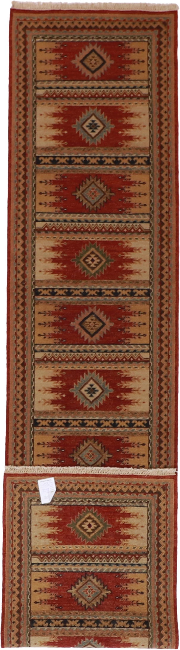 W 2.6 L 11.9 Heriz Sumak 100% Wool Hand-Woven Runner - 62645