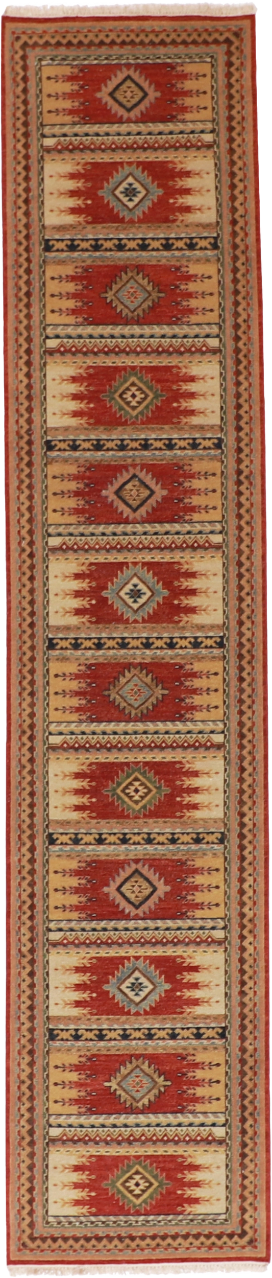 W 2.6 L 11.9 Heriz Sumak 100% Wool Hand-Woven Runner - 62645