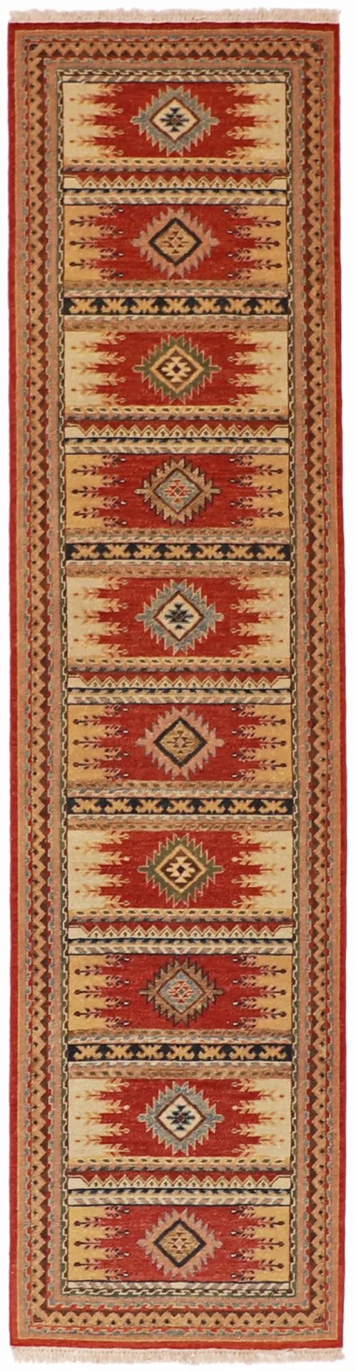 2.6 x 9.11 - Heriz Fine/Wool All Over Rectangle - Finest Hand-Knotted Quality Wool — 62647