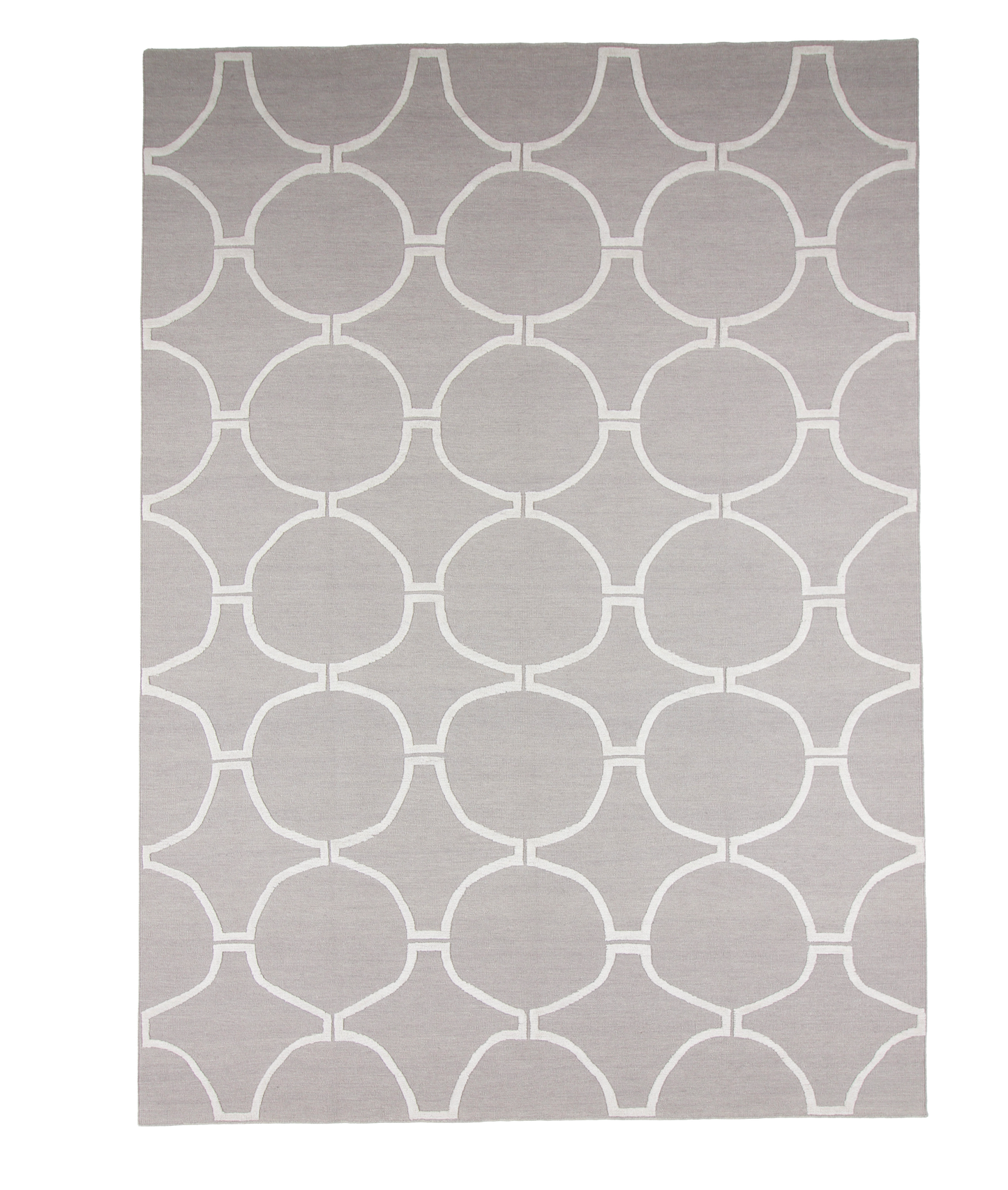 W 10 L 14 Modern 100% Wool Hand-Woven Allover Design - 62651
