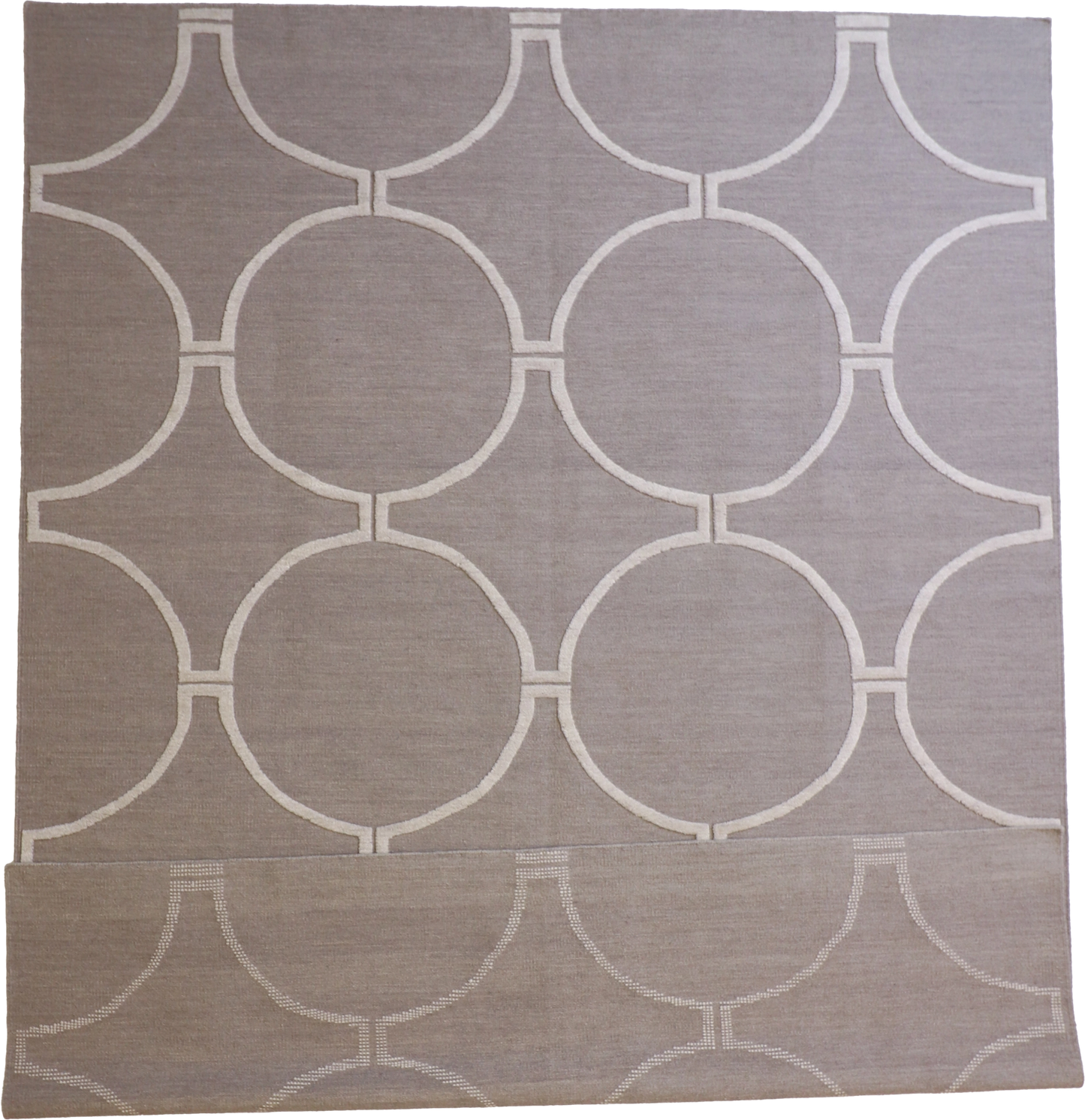 W 9 L 12 Modern 100% Wool Hand-Woven All-Over Design - 62652