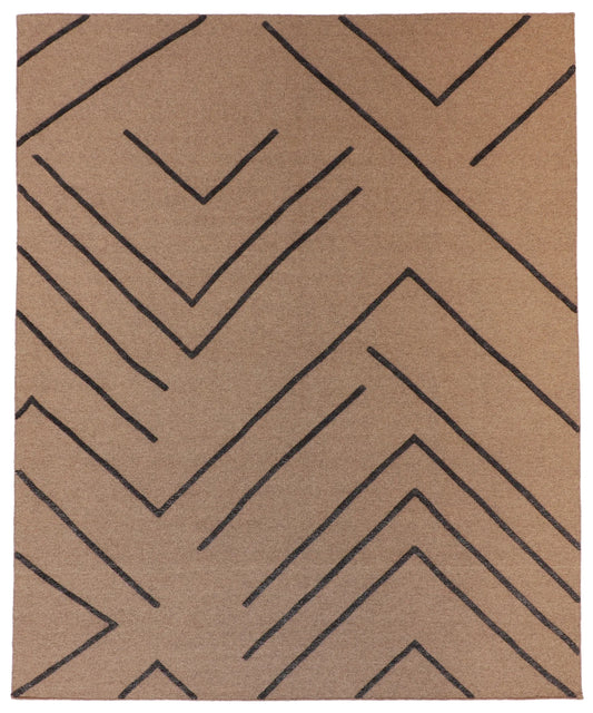 8 x 10 - Modern Wool Contemporary Rectangle - Finest Hand-Knotted Quality Wool — 62676