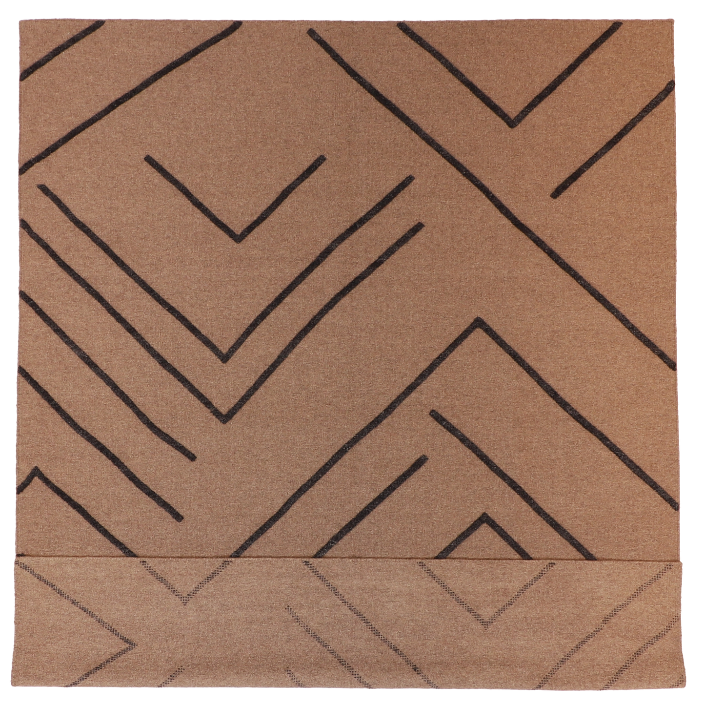 W 8 - L 10 - Modern Wool Contemporary Rectangle - Finest Hand-Knotted Quality Wool - 62676