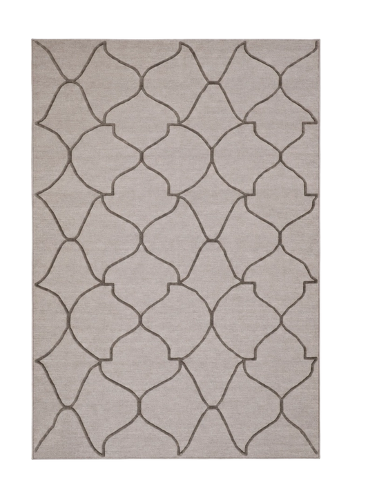W 10 L 14 Modern 100% Wool Hand-Woven Allover Design - 62679