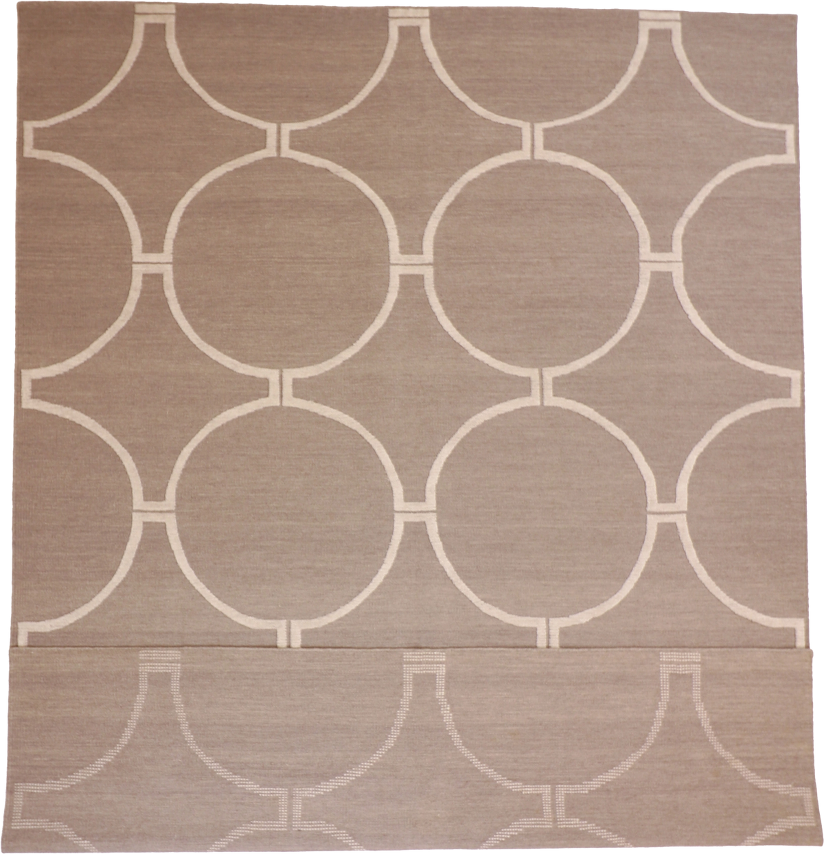 W 9 L 12 Modern 100% Wool Hand-Woven All-Over Design - 62687