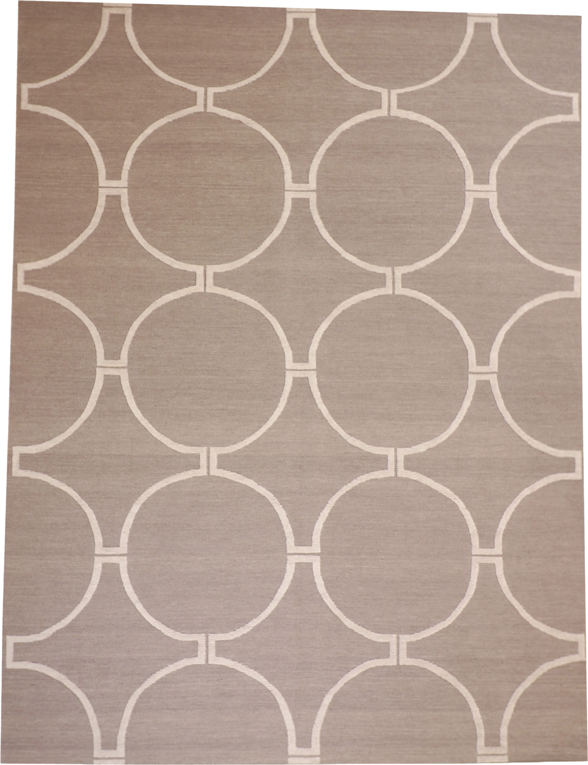 W 9 L 12 Modern 100% Wool Hand-Woven All-Over Design - 62687