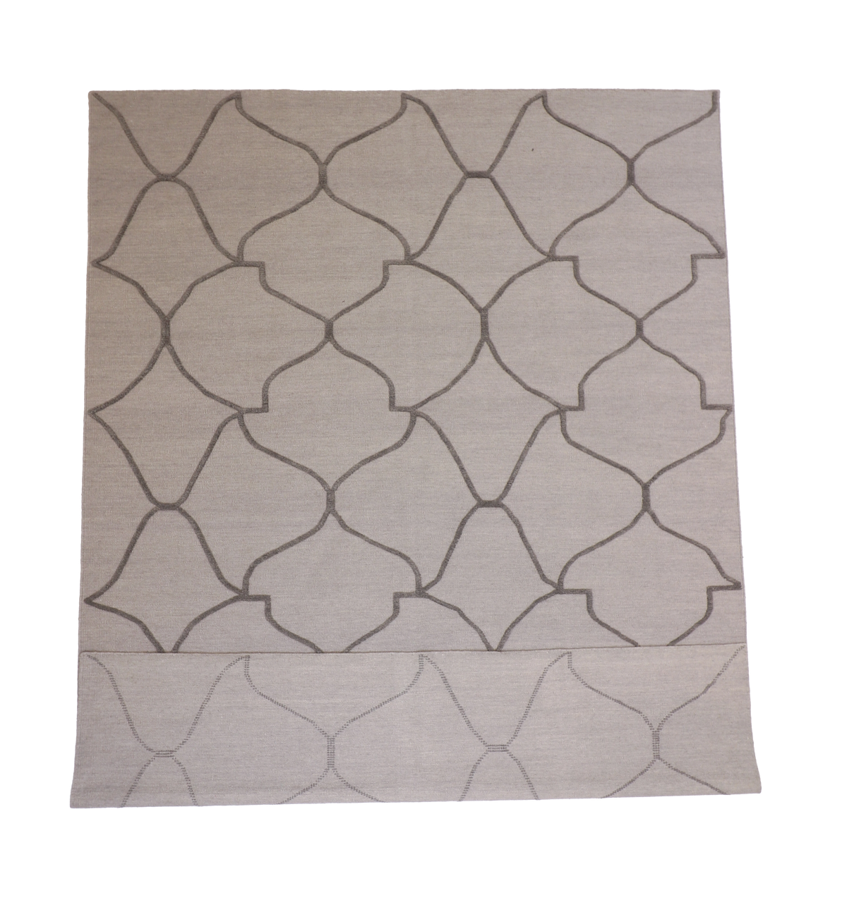 W 9 L 12 Modern 100% Wool Hand-Woven All-Over Design - 62692