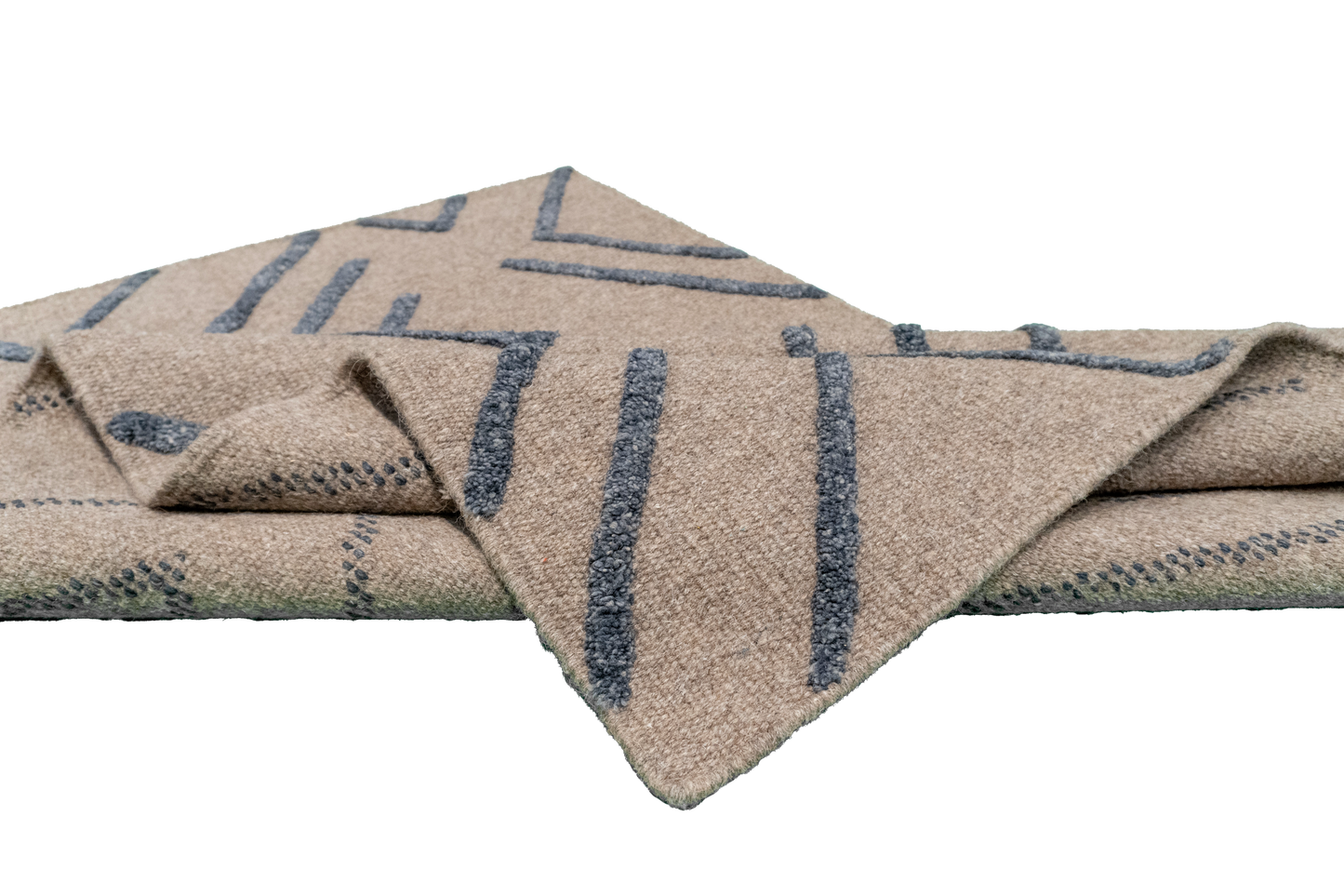 W 3 L 5 Modern 100% Wool Hand-Woven All-Over Design - 62695