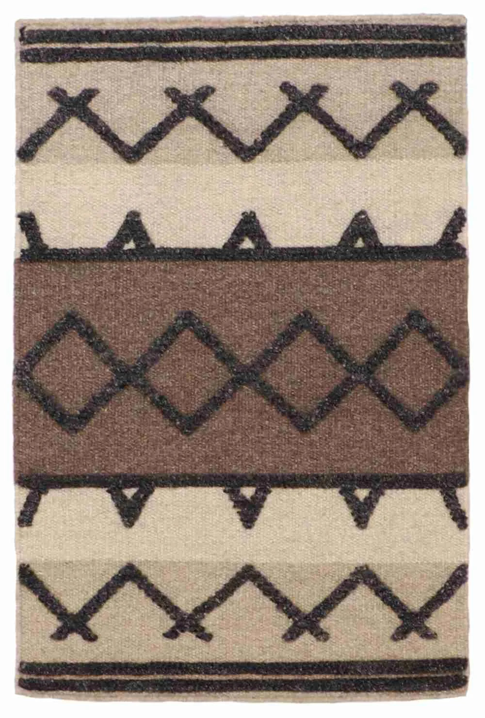 2 x 3 - Modern Fine/Wool All Over Rectangle - Finest Hand-Knotted Quality Wool — 62703
