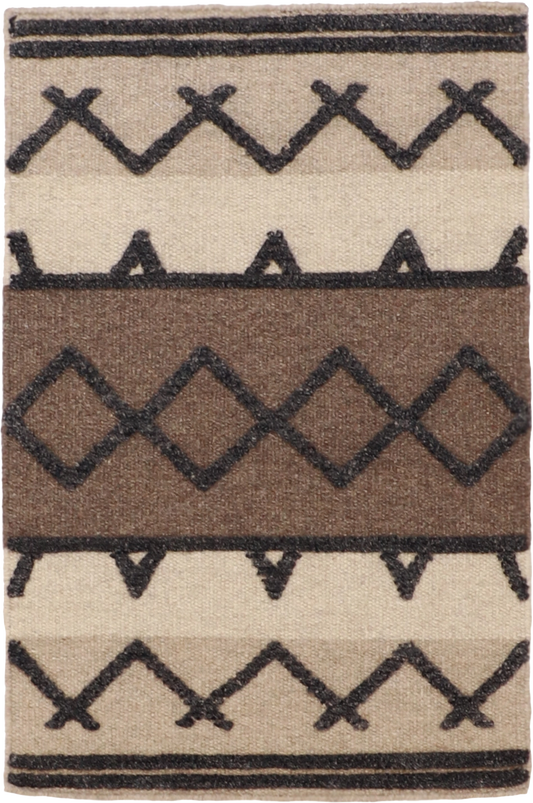 W 2 L 3 Modern 100% Wool Hand-Woven All-Over Design - 62703