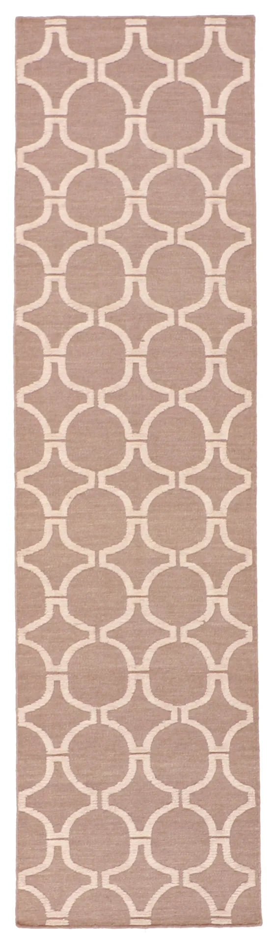 2.6 x 12 - Modern Fine/Wool All Over Rectangle - Finest Hand-Made Quality Wool — 62720