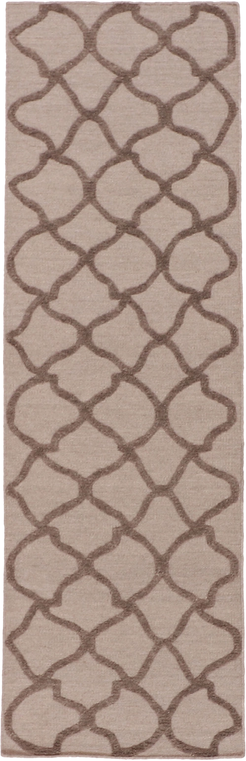 W 2.6 L 12 Modern Runner 100% Wool Hand-Woven All-Over Design - 62724