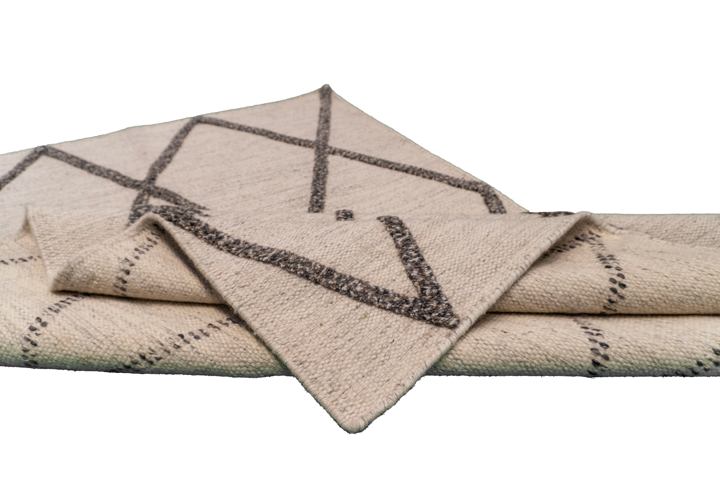 W 3 L 5 Modern 100% Wool Hand-Woven All-Over Design - 62732