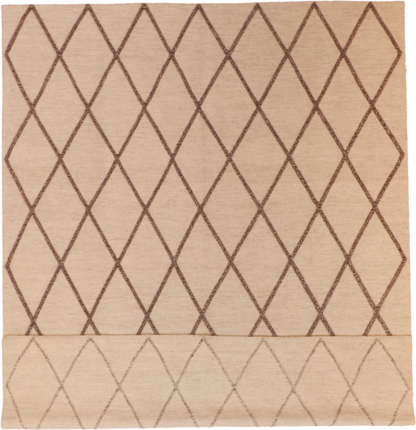 W 8 - L 10 - Modern Wool All Over Rectangle - Hand Woven Rug - 62735