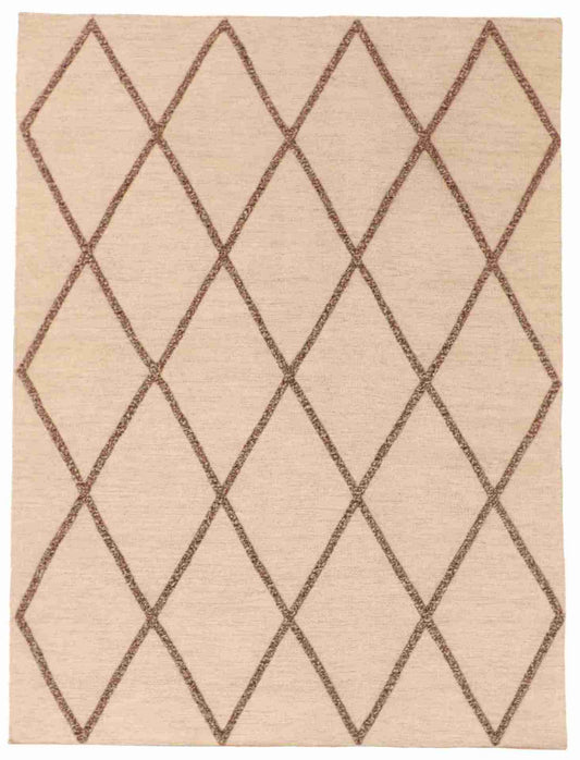 5 x 7 - Mountain Modern Wool Western Rectangle - Finest Hand-Knotted Quality Wool — 62741