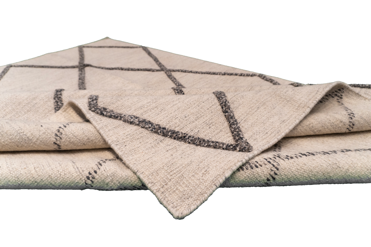W 5 - L 7 - Mountain Modern Wool Western Rectangle - Finest Hand-Knotted Quality Wool - 62741