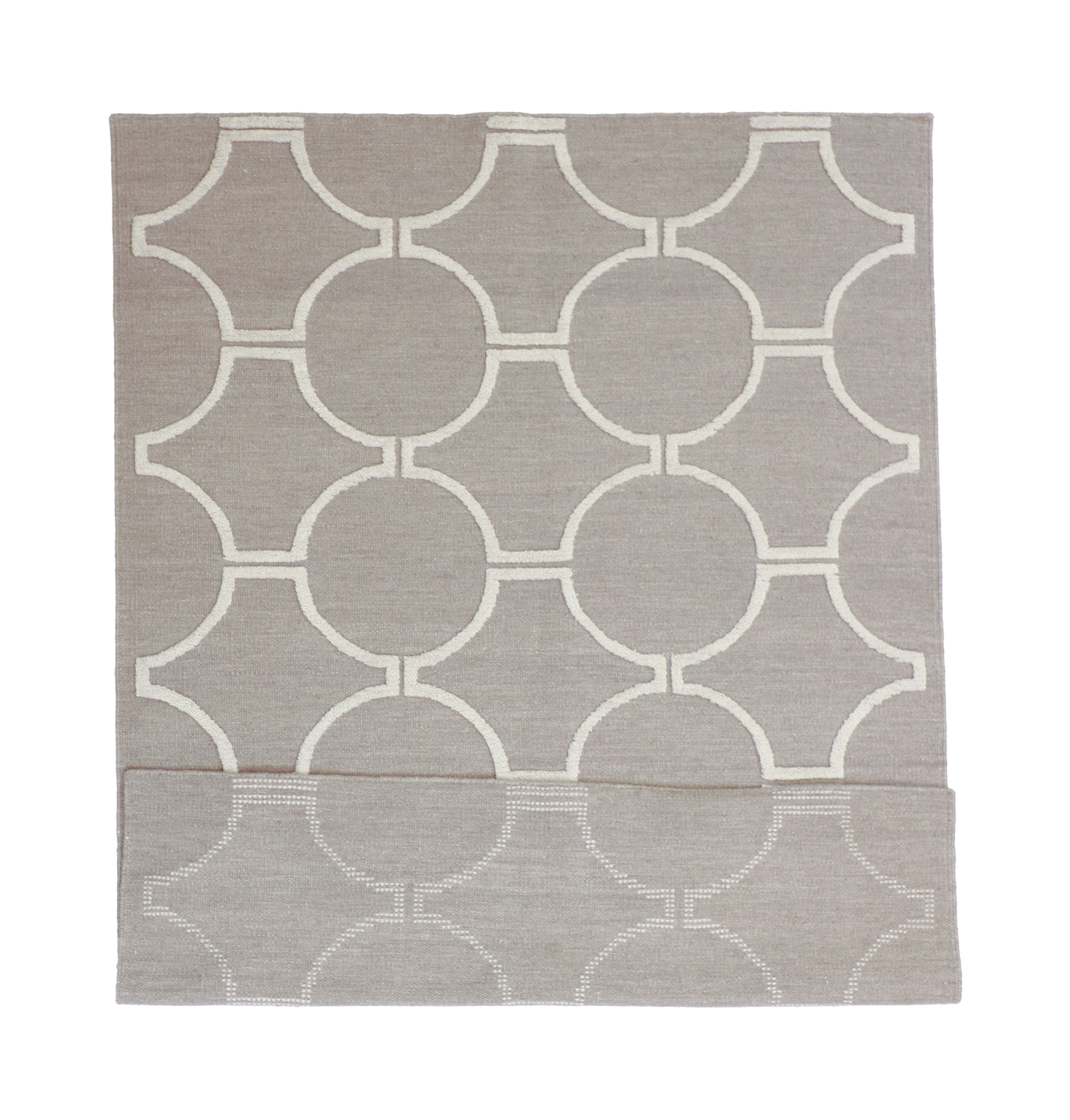 W 5 L 7  Modern 100% Wool Hand-Woven All-Over Design -  62748